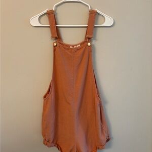 Roxy Overalls in Warm Orange